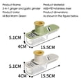 thumbnail image 4 of Birdeem Multi Functional Vegetable Slicer and Food Chopper,3-In-1 Kitchen Grater with Ginger Garlic Grinder,Stainless Steel Blades for Easy Dicing Slicing and Grating,Safe and Efficient Tool, 4 of 9