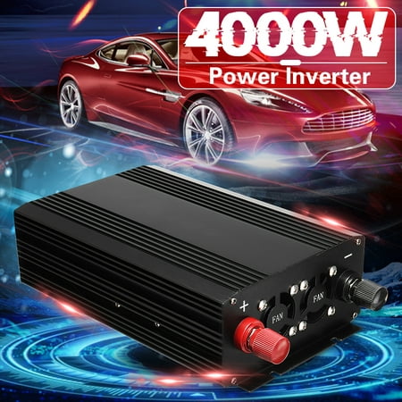4000W 60Hz DC 12V to 110V AC Converter Pure Sine Wave Power Inverter Car