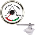 thumbnail image 1 of Boat Marine 85mm Rudder Angle Indicator 0-190 ohm With Rudder Angle Sensor With 8 color backlight 12V/24V ,Easy to Calibrate, 1 of 7