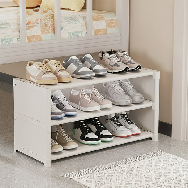 Amzcrzy Shoe Rack, Shoe Rack for Entryway, Shoe Organizer, Storage Rack, Shoe Rack Simples Multi Layer Dusts Proof Shoe Cabinet Under The Table Saving Space At The Door Pla stic shoe cabinet
