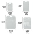 thumbnail image 4 of 1Bag 30Pcs Transparent Plastic Zip Lock Bags Resealable Packaging Bags Rectangle Clear 11x7x0.02cm Unilateral Thickness: 2.3 Mil(0.06mm), 4 of 5