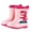 Pink, variant on Kids Waterproof Rain Boots for Boys Girls Cute 3D Dinosaur Pattern Non-Slip Rubber Sole Toddler Rain Boots Outdoor Casual Kids Water Shoes with Pull Tabs(Green,3-4 Years)