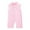 Pink, variant on Odeerbi 2025 Toddler Baby Girls Summer Solid Color Back Zip Sleeveless Bodysuit Jumpsuit