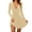 Beige, variant on Levmjia Women's Velvet Dress Long Sleeve Deep V Neck Cocktail Party Mini Dress Bodycon Wrap Dress with Belt for Formal Evening