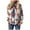 Blue, variant on Women's Fleece Jacket Vintage Aztec Print Long Sleeve Snap Button Down Shacket Casual Fall Winter Coats with Pocket Blue, XXL