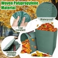thumbnail image 5 of HOMEYA [2 Pack] 72 Gallon Garden Leaf Waste Bags Reusable Heavy Duty Yard Lawn Dustpan for Lawn Debris, Grass Clippings, 5 of 9