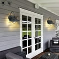 thumbnail image 6 of ORA 2-Pack 1-Light 11-in Matte Black Dusk to Dawn Outdoor Wall Light, 6 of 6