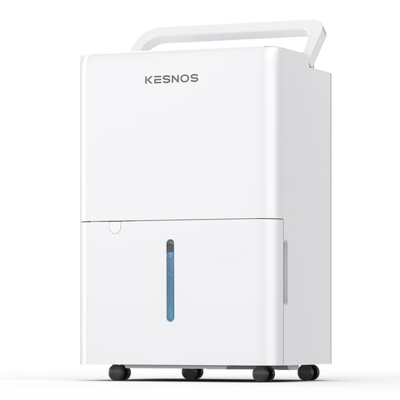 Kesnos 2000 Sq. Ft. 30 Pint Dehumidifier with Auto Defrost for Cold Winter Basements, Crawl Spaces, RV, Boat & Indoor Clothes Drying, Continuous Drain, 10 Pint DOE