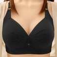 thumbnail image 6 of YOIAVAIOY Elegant Lace Wireless Bras for Women Full Coverage Comfortable Plus Size Everyday Bra Black 36, 6 of 7