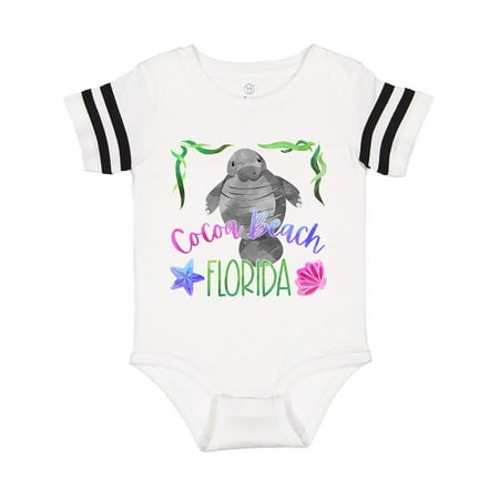 

Inktastic Cocoa Beach Florida Cute Swimming Manatee Gift Baby Boy or Baby Girl Bodysuit