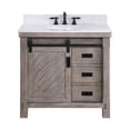 thumbnail image 2 of Vinnova Cortes 36" White Composite Stone Top Singe Vanity in Gray without Mirror, 2 of 13