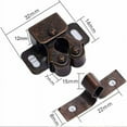 thumbnail image 3 of Gestión de gabinetes sin esfuerzo, juego de pestillo de rodillo de bola doble de latón antiguo para una elegancia y durabilidad atemporales, fácil instalación que garantiza actualizaciones rápidas, 3 of 5