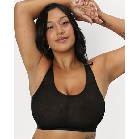 

Sheer Mesh Bralette - Black Hue