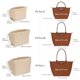 thumbnail image 3 of Bolsa de inserción de fieltro para Longchamp, bolso de mano, bolsa de forro, bolsa de maquillaje de tela de fieltro, soporte de viaje, organizador de monedero de inserción portátil, 3 of 5