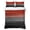 Black Red, variant on Twin Quilt Set 68''x86'', Winter Forest Lightweight Summer Bedspread Coverlet Set with 2 Pillow Shams, Natural Forest Lake Snow Scene Colorful Breathable All Season Quilt Bedding for Dorm/Bedroom