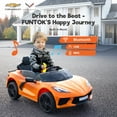 thumbnail image 5 of FUNTOK 24V 2 Seater Electric Ride on Toys for Big Kids w/ 20 " Large Seat, 4 x 200W Motors, 2WD/4WD Switchable Ride on UTV Dump Truck w/ Dump Bed, Remote Control, LED Lights, Bluetooth & Music, 5 of 8
