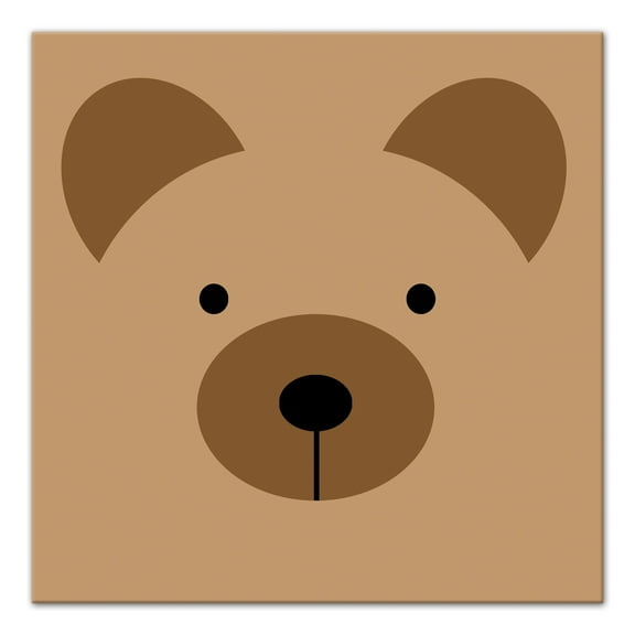 Creative Products Bear Face  16x16 Canvas Wall Art