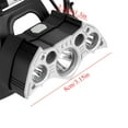 thumbnail image 3 of USB Rechargeable 5LED High Bright Headlight Head Torch Lamp for Camping Fishing (Silver), 3 of 8