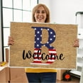 thumbnail image 2 of LanSuare Clearance Sale 4th of July Patriotic Independence Day Welcome Door Mat Memorial Day Floor Mat for Indoor Outdoor Decorations Porch Front Door Entrance, 2 of 3