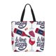 thumbnail image 1 of Balery Red Wine Glass Bottle Bolsa de Mano para Mujeres con Cremallera, Bolsa de Gimnasio con Compartimentos, Bolsa para Laptop, Bolsa para Trabajo, 1 of 7