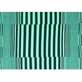 thumbnail image 1 of Ahgly Company Indoor Rectangle Abstract Turquoise Blue Contemporary Area Rugs, 2' x 4', 1 of 4
