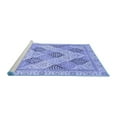 thumbnail image 2 of Ahgly Company Machine Washable Indoor Rectangle Abstract Blue Modern Area Rugs, 8' x 10', 2 of 4