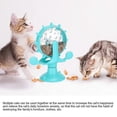 thumbnail image 3 of Interactive Cat Food Treats Dispenser Toy, Pet Slow Feeder Feed Training Toy Cat Windmill Toy Dog Food Dispenser (Blue), 3 of 5