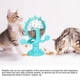 thumbnail image 3 of Interactive Cat Food Treats Dispenser Toy, Pet Slow Feeder Feed Training Toy Cat Windmill Toy Dog Food Dispenser (Blue), 3 of 5