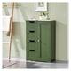 thumbnail image 2 of Tieyuny Wooden Bathroom Side Cabinet with 4 Drawers & 1 Cupboard, Freestanding Entryway Storage Unit Console Table, Green, 2 of 4