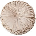 thumbnail image 1 of Coussin Rond en Velours pour Canapé Fait Main Petit Coussin Décoratif pour Lit Chambre 38*10cm Beige, 1 of 5