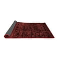 thumbnail image 2 of Ahgly Company Indoor Round Abstract Red Modern Area Rugs, 6' Round, 2 of 4