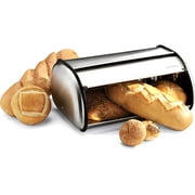 Stainless Steel Roll-Top Bread Bin
