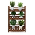 thumbnail image 5 of Furinno FG18452 Tioman Hardwood 3-Tier Flower Rack in Teak Oil, 5 of 5