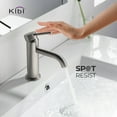 thumbnail image 2 of Kibi Circular Single Handle Bathroom Vanity Sink Faucet with Pop Up Drain, 2 of 5