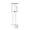 Clear with white, variant on Vacuum Travel Pump Bottle - Large Size (17.7cm/6.96in) - Refillable Airless Cosmetic Container for Lotion, Serum, Travel Essentials (Size as Pictured)