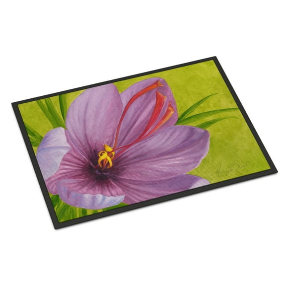 Carolines Treasures TMTR0227JMAT Floral by Malenda Trick Door Mat Indoor Rug or Outdoor Welcome Mat 24x36 Doormat  36"L