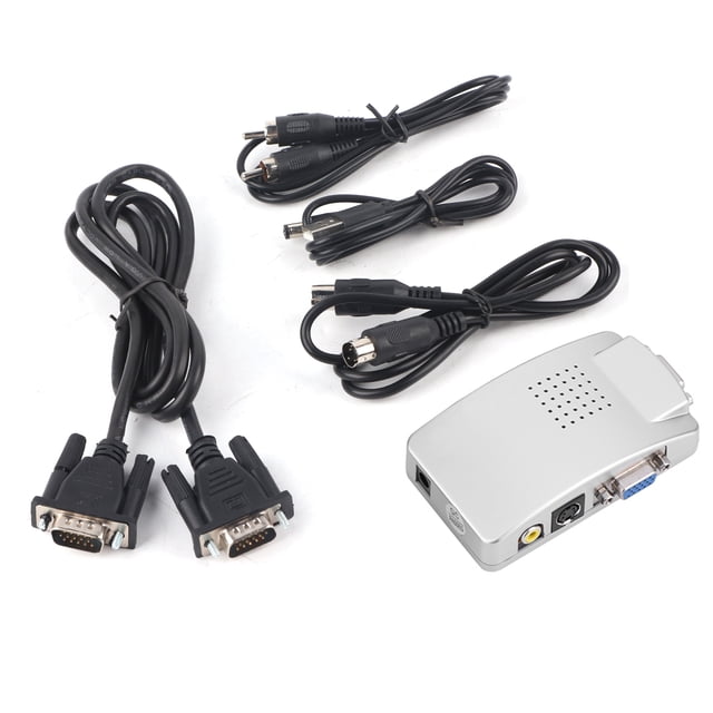 Caja convertidora universal para PC, adaptador de señal VGA a TV, AV, RCA, para ordenador portátil y PC