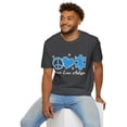 thumbnail image 7 of Blue Peace Puzzle Autism Awareness Graphic Novelty Tshirt, 7 of 7