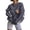 Gray, variant on Crewneck Sweatshirt Oversized Sweatshirt for Women Sweatshirt for Women Womens Graphic Sweatshirt Y2k Oversize Letter Chicago Graphic Print Sweatshirt Drop Shoulder Crewneck Pullover Tops, Wine-XL