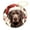 pattern-2, variant on Pug Dog with Christmas Hat Christmas Ceramic Ornament Merry Christmas Cute Animals Christmas Tree Ornaments Christmas Tree Decorations Housewarming Gift