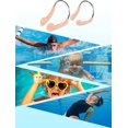 thumbnail image 2 of Pinzas para la nariz para competición de natación, protectores nasales, pinzas para la nariz, tapones para la nariz para natación, para adultos y niños, color beige, 2 of 5