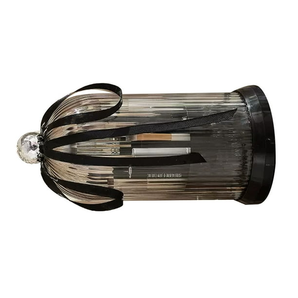 Soporte para brochas de maquillaje, contenedor giratorio para brochas de maquillaje, contenedor giratorio para brochas de maquillaje, organizador de brochas de maquillaje meticulosamente diseñado Jadeshay A