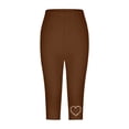 thumbnail image 4 of Women's High Waist Summer Casual Stretch Capri Pants With Rhinestone Design For Daily Wear Comfortable And Stylish, 4 of 4