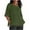 Army Green#white linen crop tops for women, variant on lcziwo Linen Blend Tees for Women Three Quarter Sleeve T Shirt Solid Color Round Neck Tops Casual Trendy Spring Summer 2025 Tunic Tees Vacation Basic Shirts Black,XL