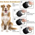 thumbnail image 3 of ATTOE 26 Pieds / 8 M Rétractable Robuste pour les Grands Chiens, ATTOE Extensible jusqu'à 110 lbs, Bande Réfléchissante ATTOE Enchevêtrée Libre, 3 of 7