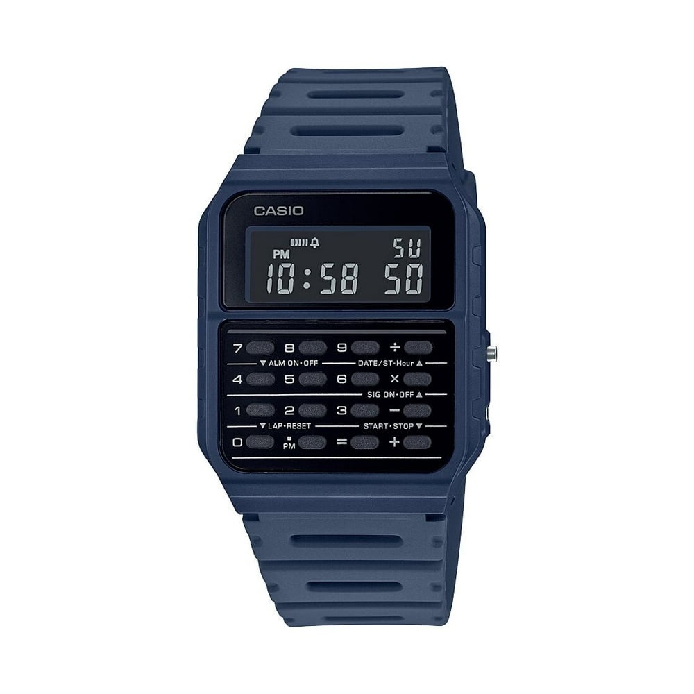 Casio Casio Unisex Classic Calculator Watch, Navy CA53WF2B Walmart