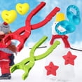 thumbnail image 3 of Clip para hacer bolas de nieve, juguete creativo para exteriores de invierno, herramienta de abrazadera de nieve para , adultos, juegos de regalo PentagramaCorazón2 en 1 Hugo  Clip para hacer bolas de nieve, 3 of 6