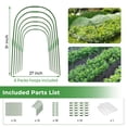 thumbnail image 3 of Garden Mesh Netting & Hoops Kit, 8 x 26 FT Plant Cover with Bracket for Vegetable Plants Fruits Flowers Greenhouse, 3 of 8