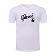 thumbnail image 2 of Men'S Cotton T-Shirt with 'Gibsun' Guitar Print, Casual Crew Neck, Short Sleeve, Slight Stretch, Summer Knit Fabric Top, Regular Fit - 100% Cotton, 2 of 6