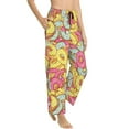thumbnail image 2 of Naloa Donut and Blue Print Women’s Ultra-Soft Comfy Pajama Lounge Pants with Pockets & Drawstring, 2 of 8